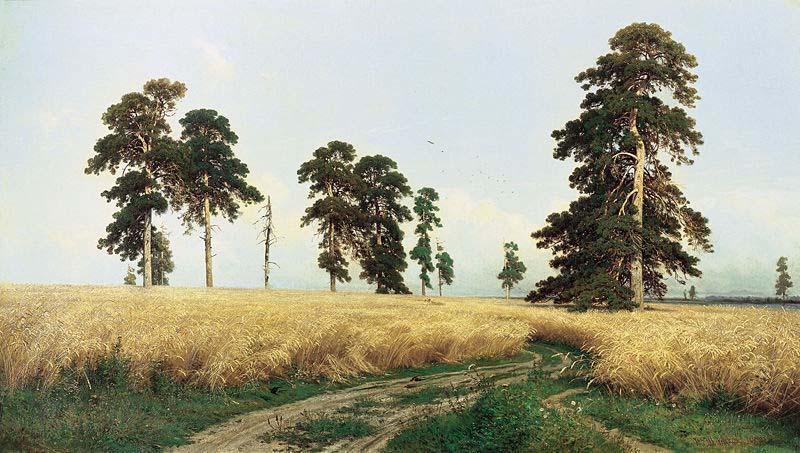 Ivan Shishkin A Rye Field Norge oil painting art